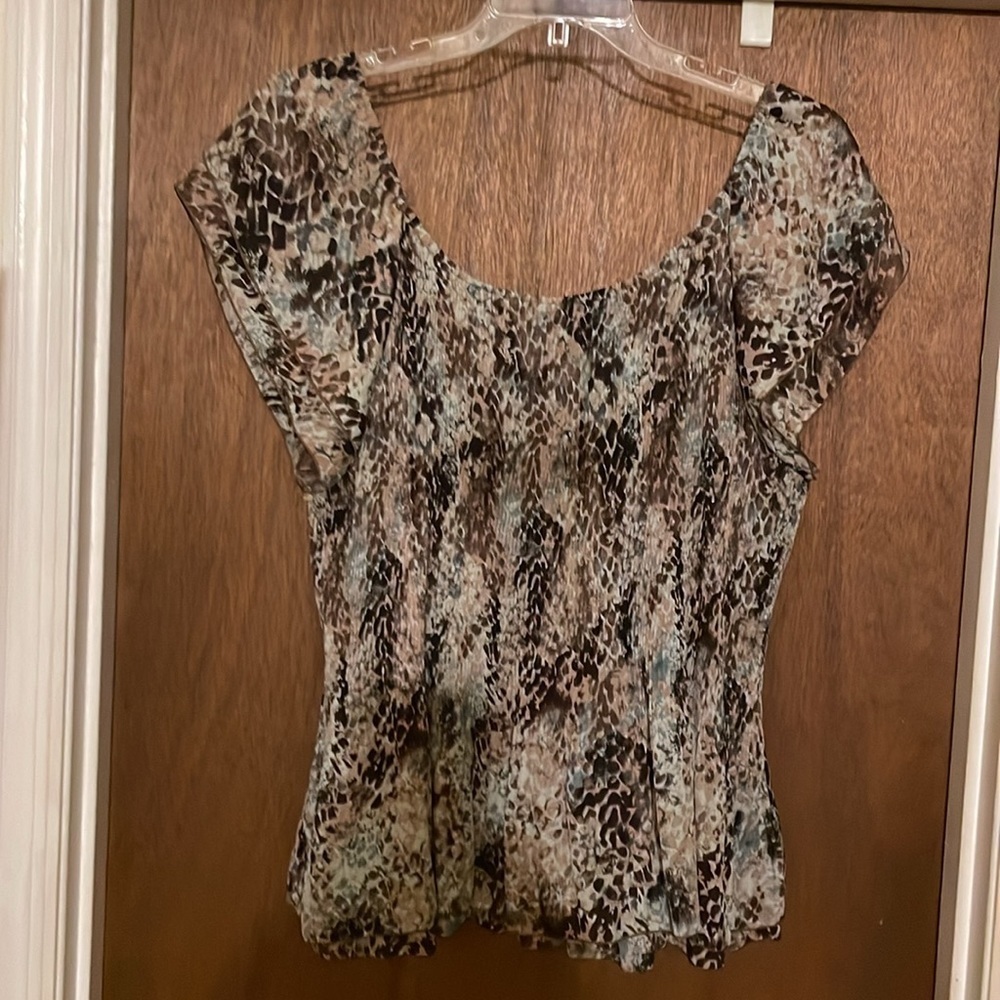 Piano animal print blouse​​​ - Picture 2 of 3